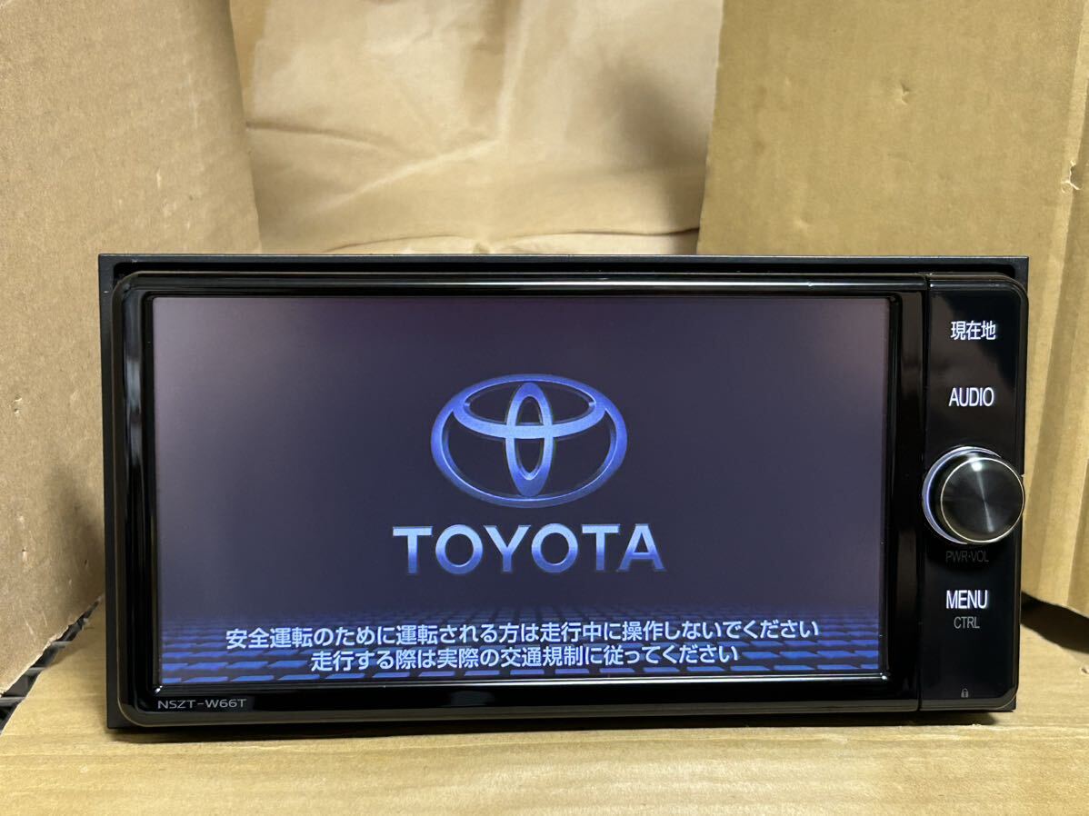 22年5月1日地図更新済 トヨタ純正 SDナビ NSZT-W66T 7インチ フルセグ DVDビデオ再生 Bluetooth オーディオハンズフリー 送料無料の画像10