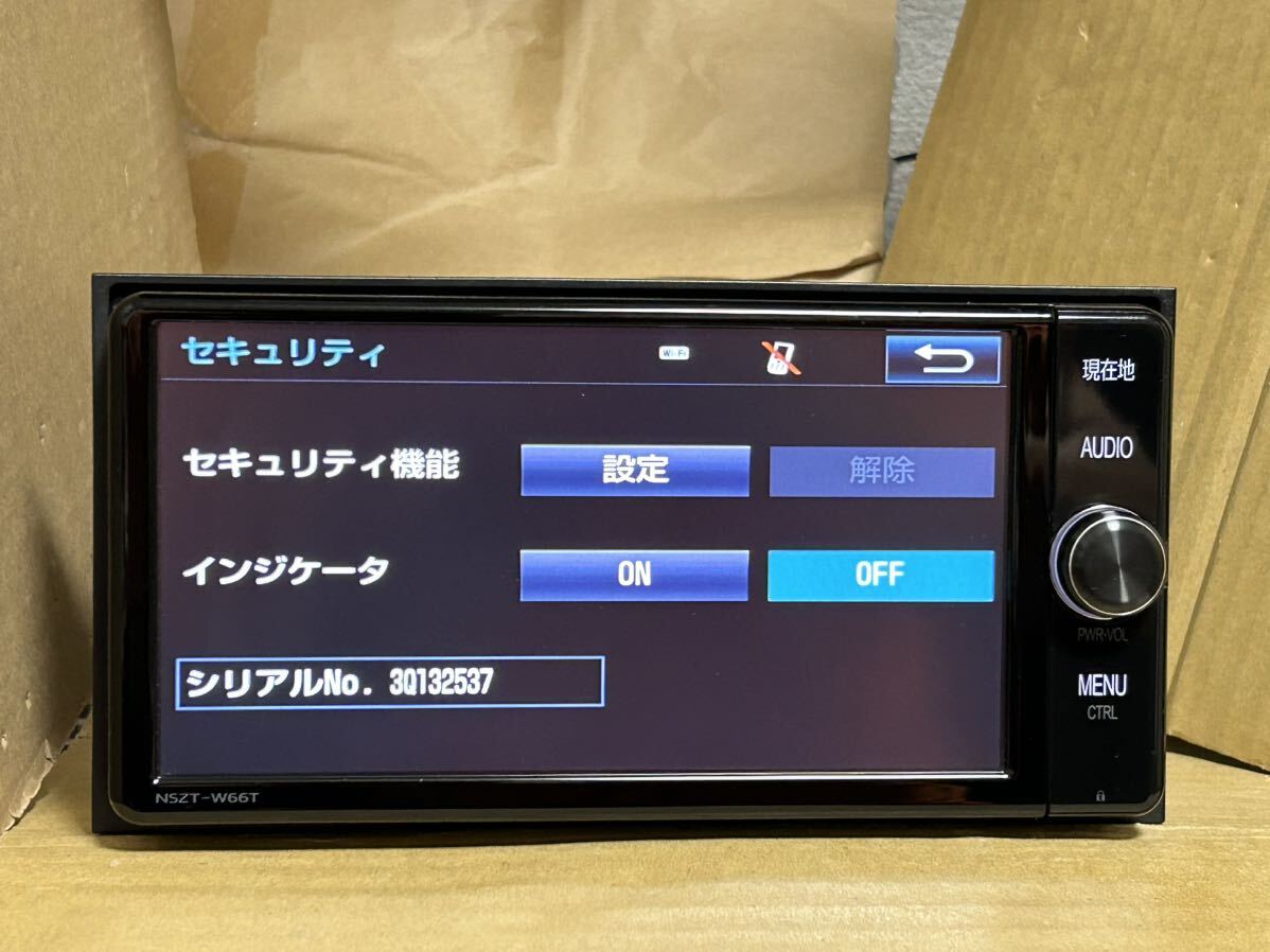 22年5月1日地図更新済 トヨタ純正 SDナビ NSZT-W66T 7インチ フルセグ DVDビデオ再生 Bluetooth オーディオハンズフリー 送料無料の画像9