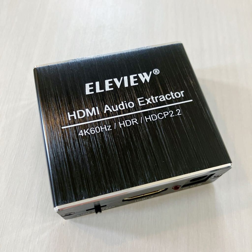 ELEVIEW HDMI 2.0音声分離器 4K(60Hz)/1080p(120Hz)・HDCP2.2(光デジタル SPDIF 3.5mmステレオミニ) PS5/4pro/Switch/Fire TV等(EHD-806N)の画像2