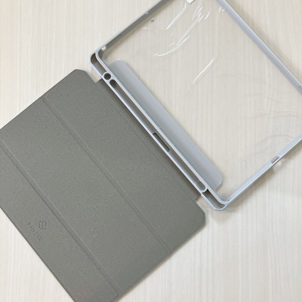 Fintie iPad 10.2ケース(第9/8/7世代)透明バックカバー Apple Pencil 収納可能 三つ折りスタンド スリープ機能 薄型 傷防止 PUレザー TPUの画像2