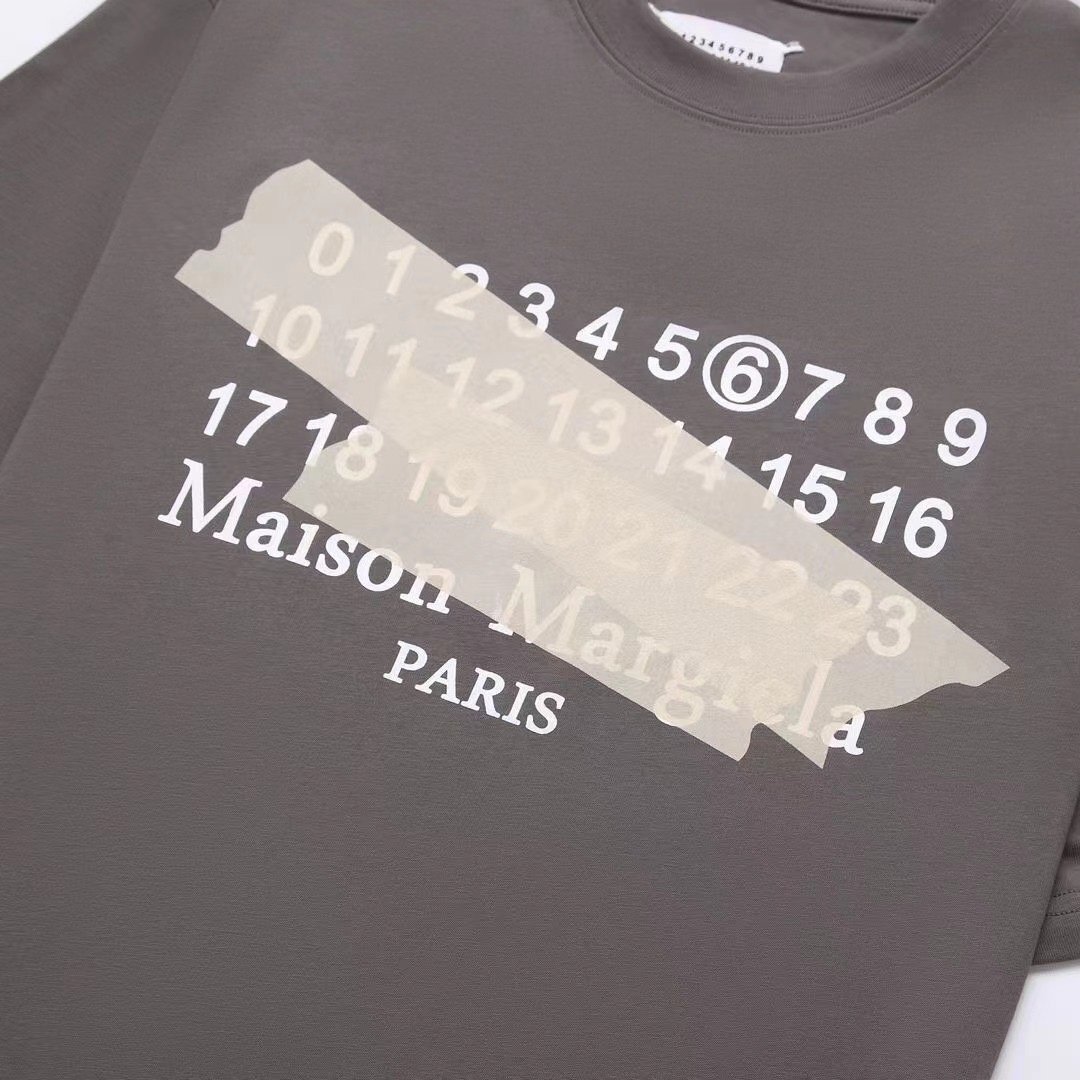MAISON MARGIELA メゾンマルジェラ トップス Tシャツ シンプル メンズ レディース グレー サイズ48_画像4