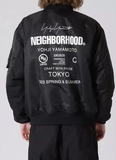 NEIGHBORHOOD ネイバーフッド Yohji Yamamoto フライトジャケット アウター メンズ カジュアル ブラック M_画像8