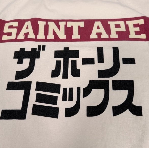 SAINT MICHAEL セントマイケル Tシャツ 半袖 トップス メンズ レディース サンマー アニメ ホワイトMの画像5