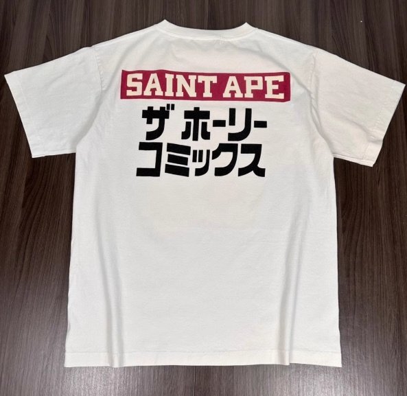 SAINT MICHAEL セントマイケル Tシャツ 半袖 トップス メンズ レディース サンマー アニメ ホワイトMの画像2