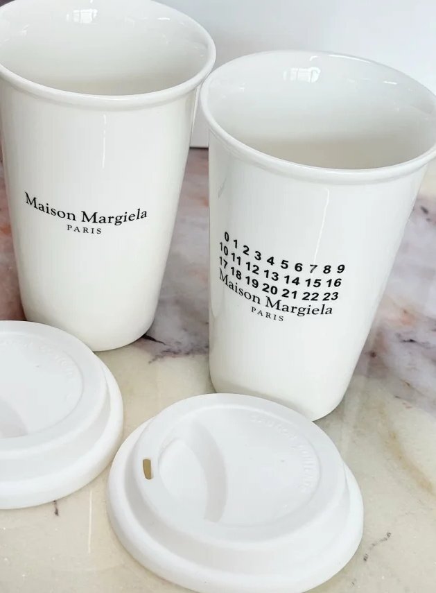 Maison Margiela メゾン マルジェラ カップ マグカップ シンプル デーリー セラミック ２点セット ホワイト_画像4