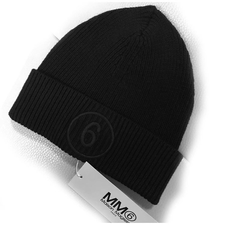 MAISON MARGIELA メゾンマルジェラ ニットハット 帽子 メンズ レディース ストリート カジュアル ブラックの画像2