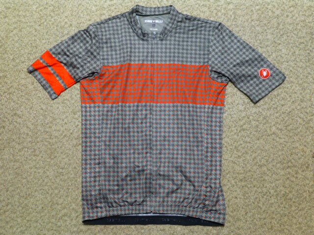 [ secondhand goods ( ultimate beautiful goods )]CASTELLI rental teli short sleeves cycle jersey L size road bike 