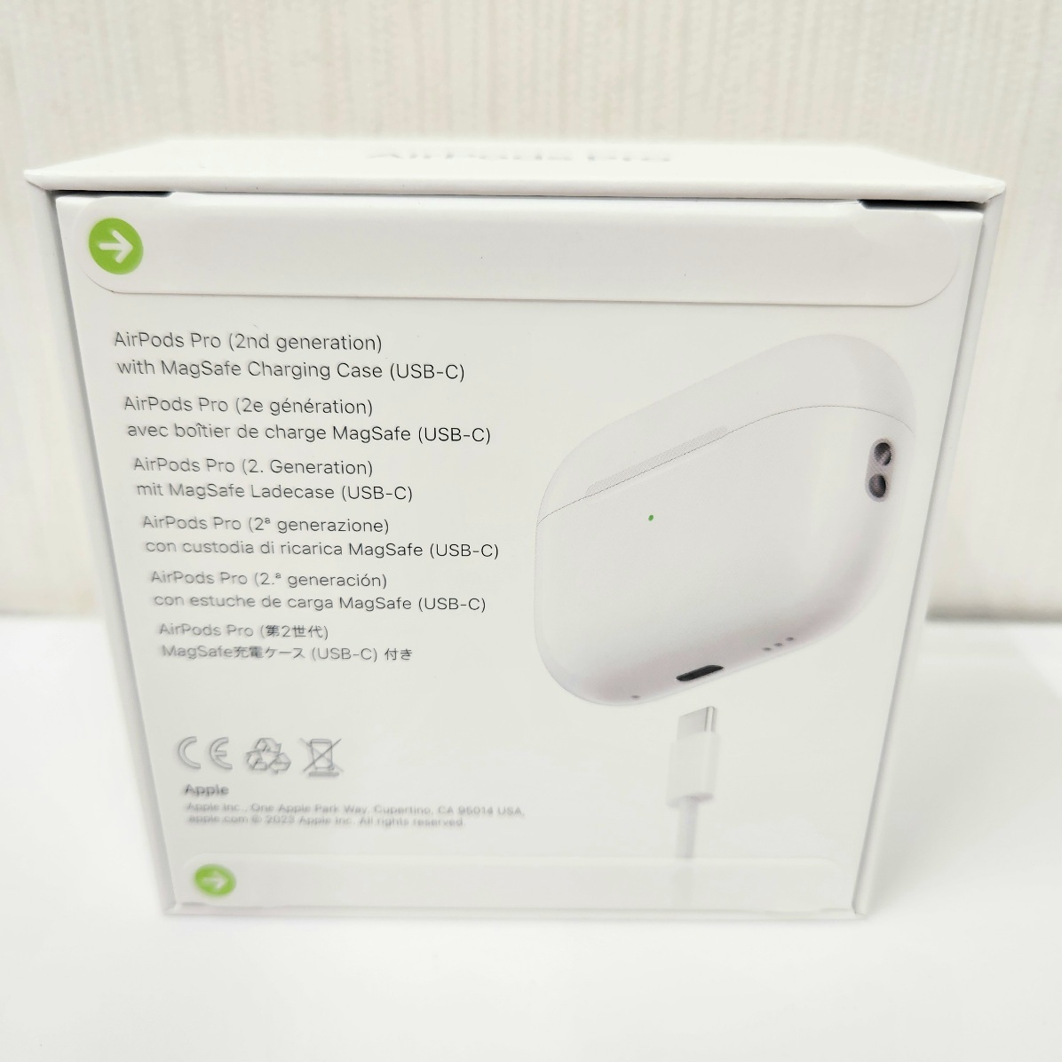 C-04212K【新品・未使用】Apple AirPods Pro 第2世代 MagSafe充電ケース(USB-C)付き MTJV3J/A イヤフォン オーディオ 保管品 iPhoneの画像2