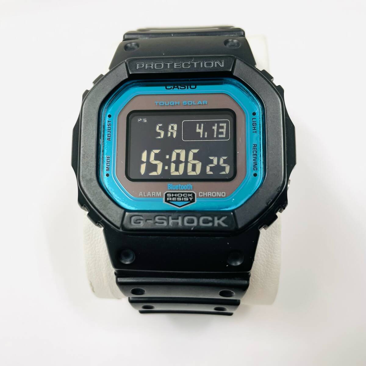 C-04139SI 【稼働品】 CASIO カシオ G-SHOCK ジーショック 3461 GW-B5600 スクエア 電波ソーラー Bluetooth ブラック 美品 腕時計の画像1