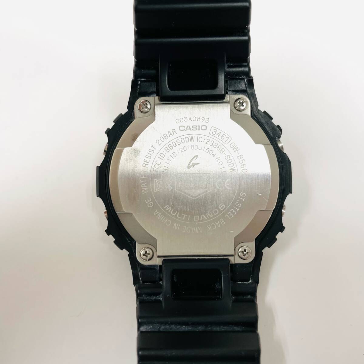 C-04139SI 【稼働品】 CASIO カシオ G-SHOCK ジーショック 3461 GW-B5600 スクエア 電波ソーラー Bluetooth ブラック 美品 腕時計の画像8