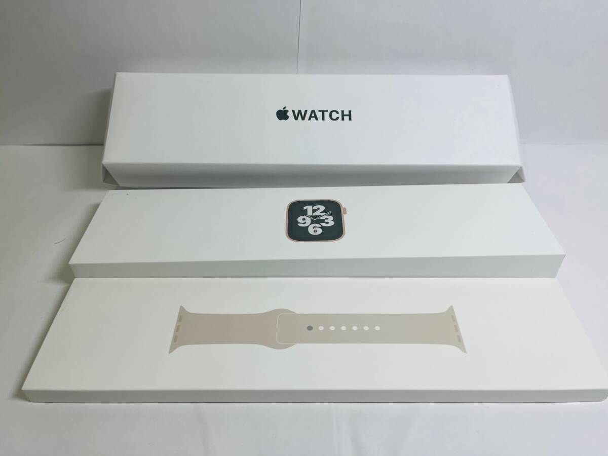 Y-1613Y 【中古】Apple Watch SE 40mm GPS ゴールドアルミニウム スターライトスポーツバンド MKQ03J/A スマートウォッチの画像1