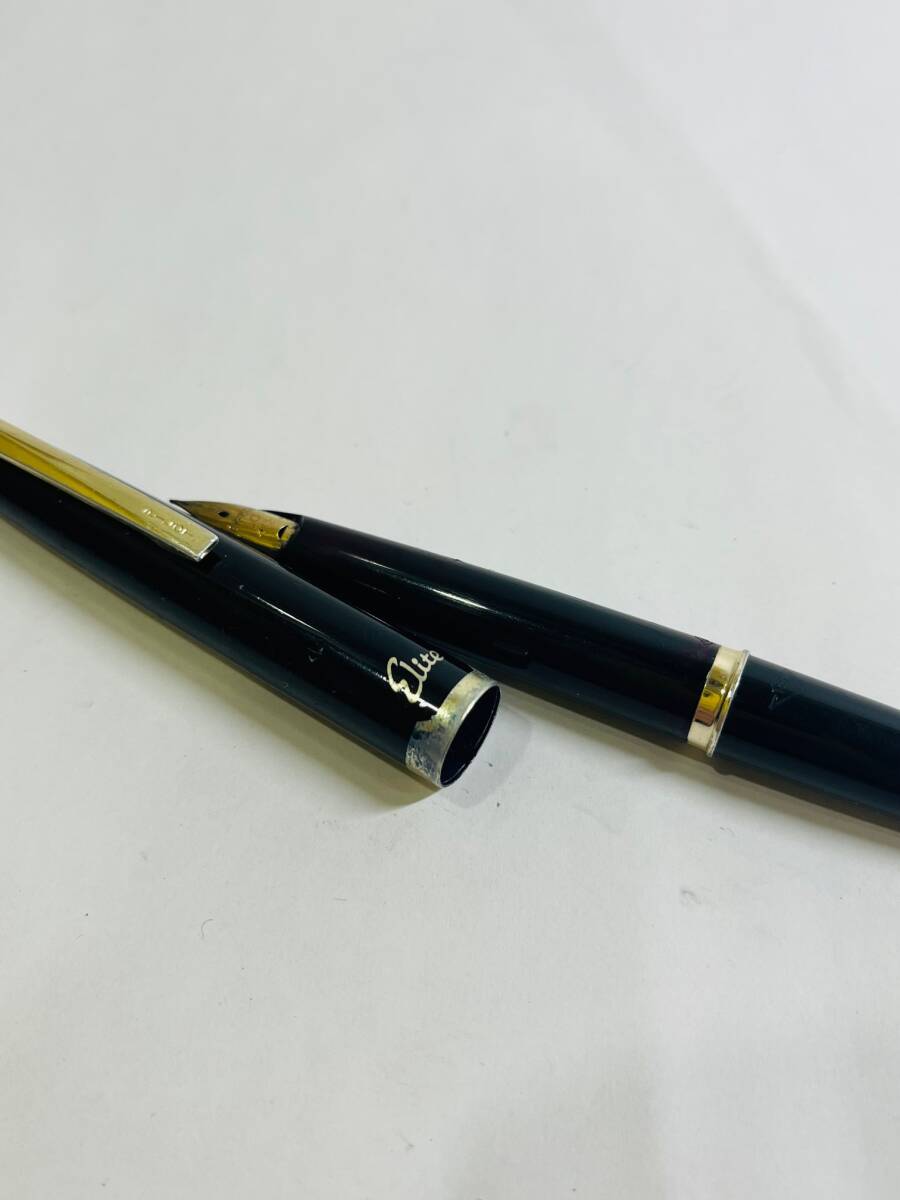 Y-41484Y 【中古】 PILOT パイロット 万年筆 ELITE エリート ペン先18K-750 本体のみ 筆記動作未確認の画像2