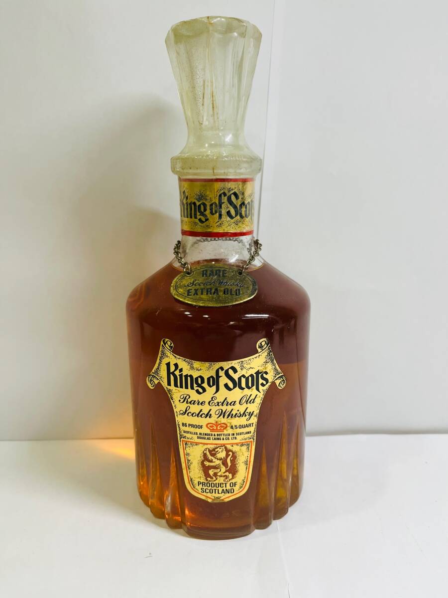 Y-41580Y 【未開栓】 King of Scots Extra Old Scotch Whisky 86PROOF 4/5 箱無の画像1