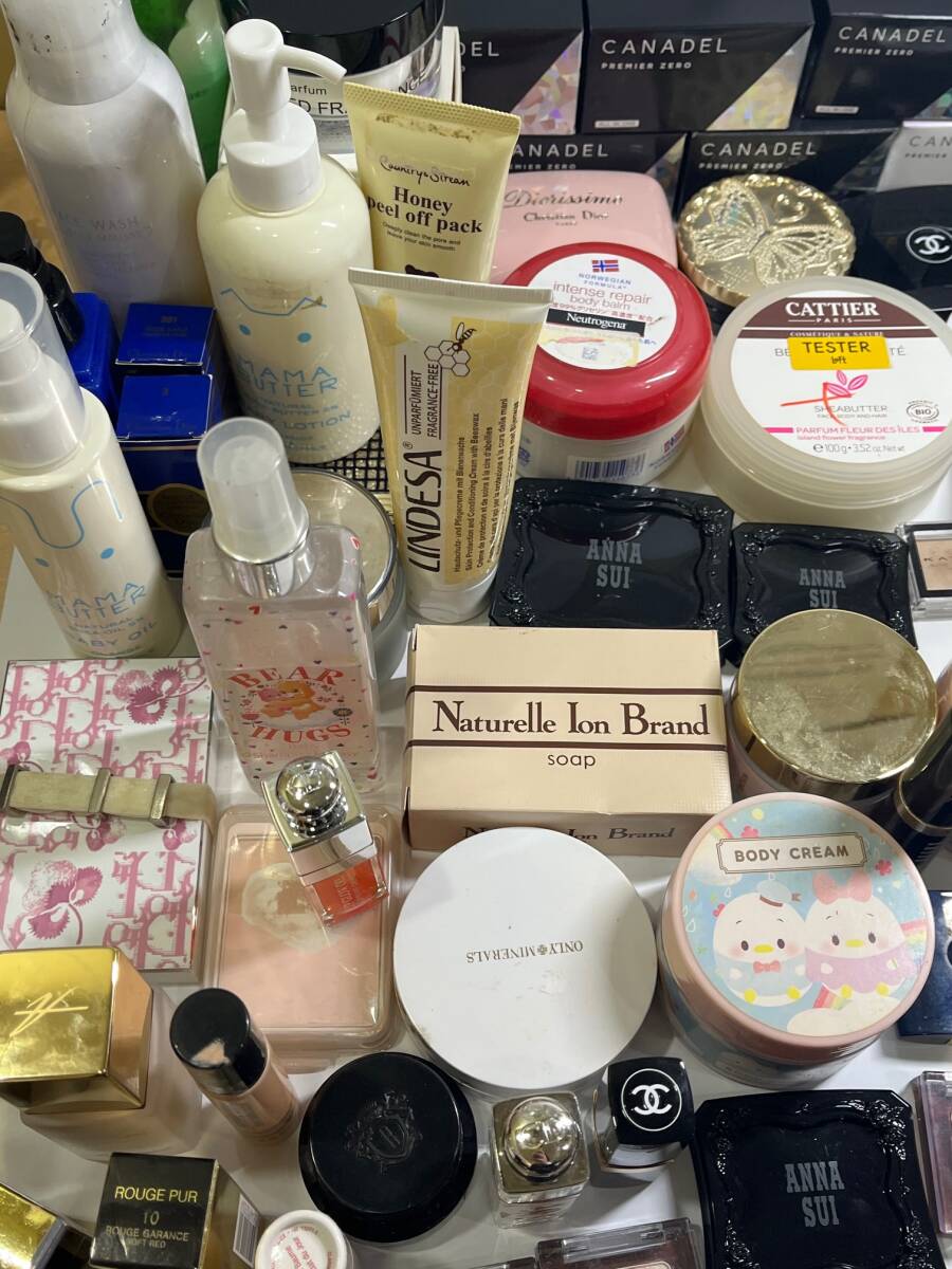 Y-4171Y[1000 jpy start ] * large amount!!* cosmetics cosme . summarize secondhand goods, unused goods ..CHANEL/CANADEL/ANNASUI/Dior etc. 