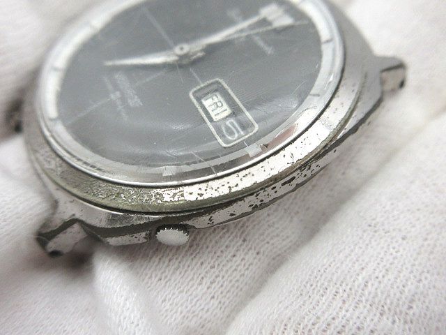 ☆SEIKO Sportmatic5 セイコー スポーツマチック5 6619-7990 デイデイト 自動巻き 21石 ブラック文字盤 フェイスのみ 中古 不動 ジャンク品_画像6