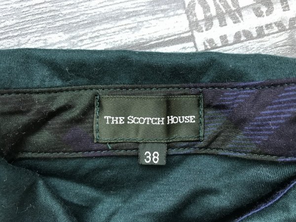 THE SCOTCH HOUSE Scotch house женский отметка вышивка 7 минут рукав рубашка-поло 38 зеленый 