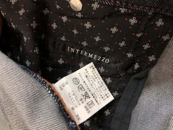 INTERMEZZO インターメッツォ メンズ デニムジーンズパンツ 大きいサイズ 110 紺_画像2