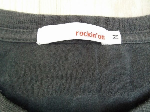 rockin'on ロッキンオン 2014 メンズ プリント 半袖Tシャツ M ダークグレー_画像2