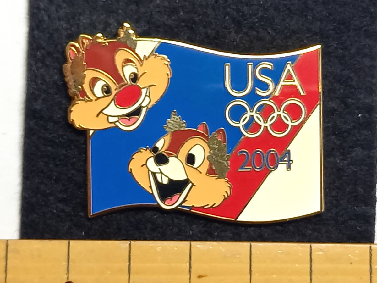 * abroad rare pin WDW pin chip & Dale pin USA Olympic 2004