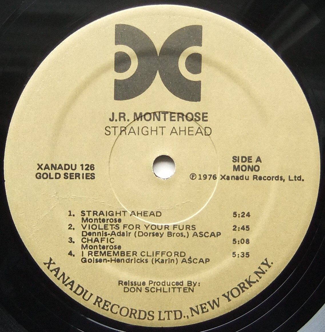 ◆ J.R.MONTEROSE / Straight Ahead ◆ Xanadu 126 (Bell Sound) ◆_画像3