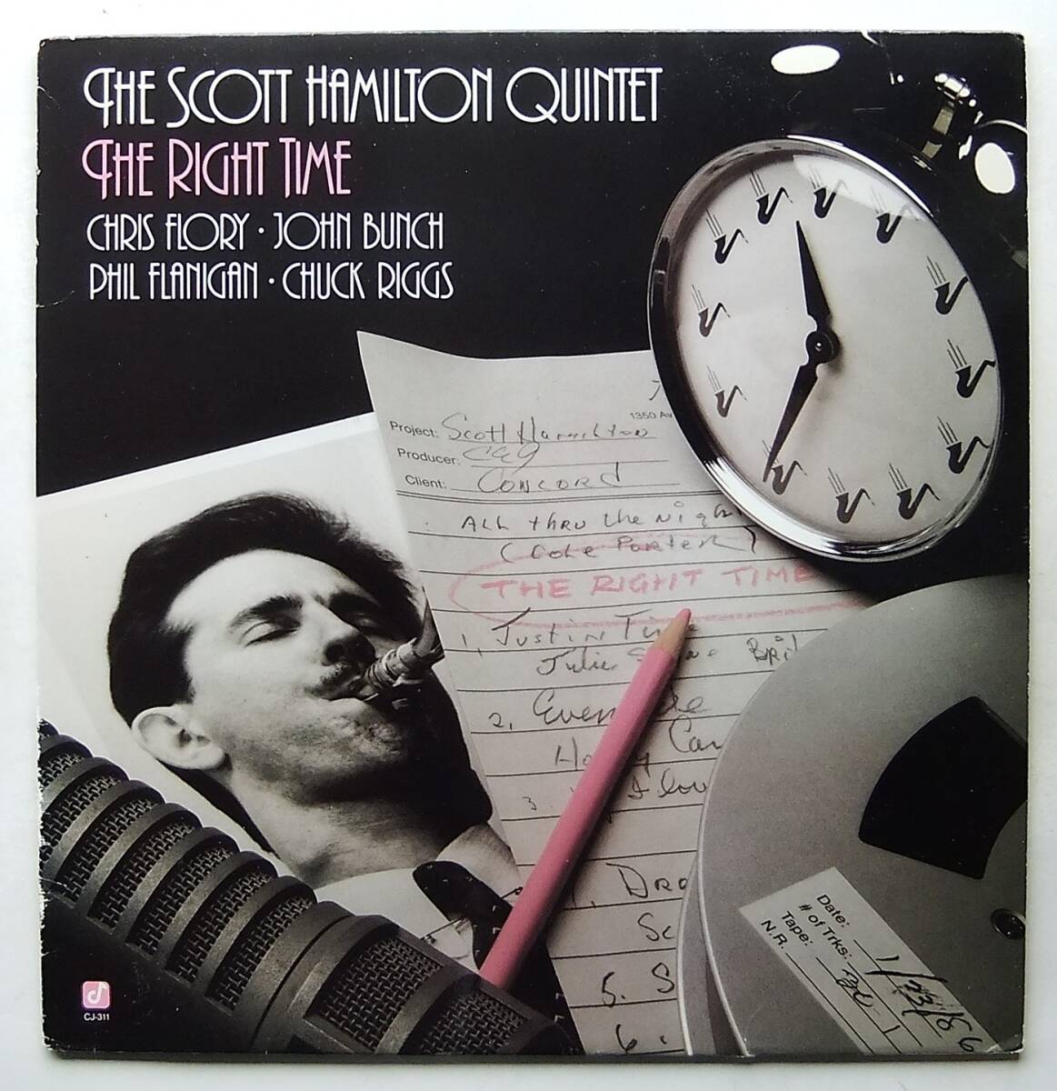 ◆ SCOTT HAMILTON Quintet / The Right Time ◆ Concord Jazz CJ-311 ◆ Vの画像1