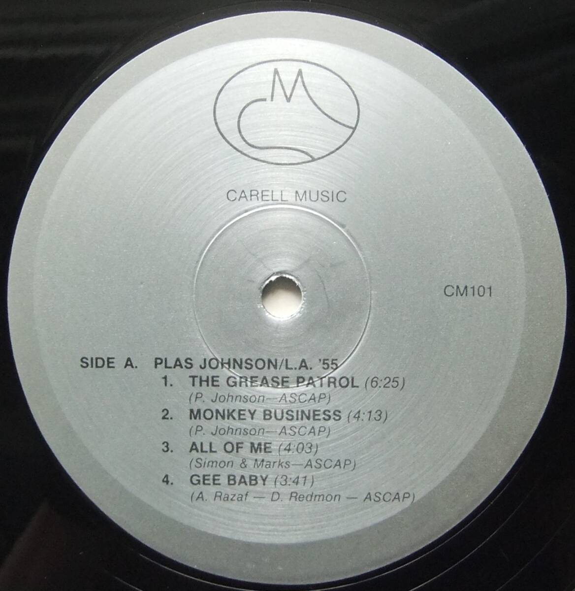 ◆ PLAS JOHNSON / L.A. '55 ◆ Carell Music CM 101 ◆の画像3