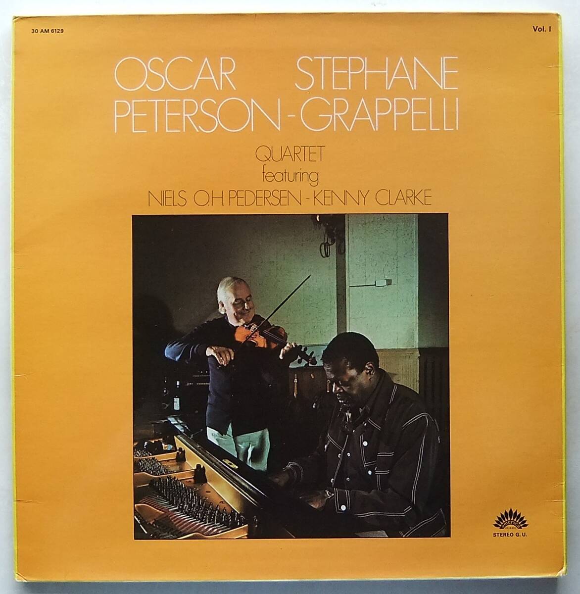 ◆ OSCAR PETERSON - STEPHANE GRAPPELLI Quartet featuring NIELS O.H.PEDERSEN - KENNY CLARK Vol.1 ◆ America 30 AM 6129 (France) ◆_画像1