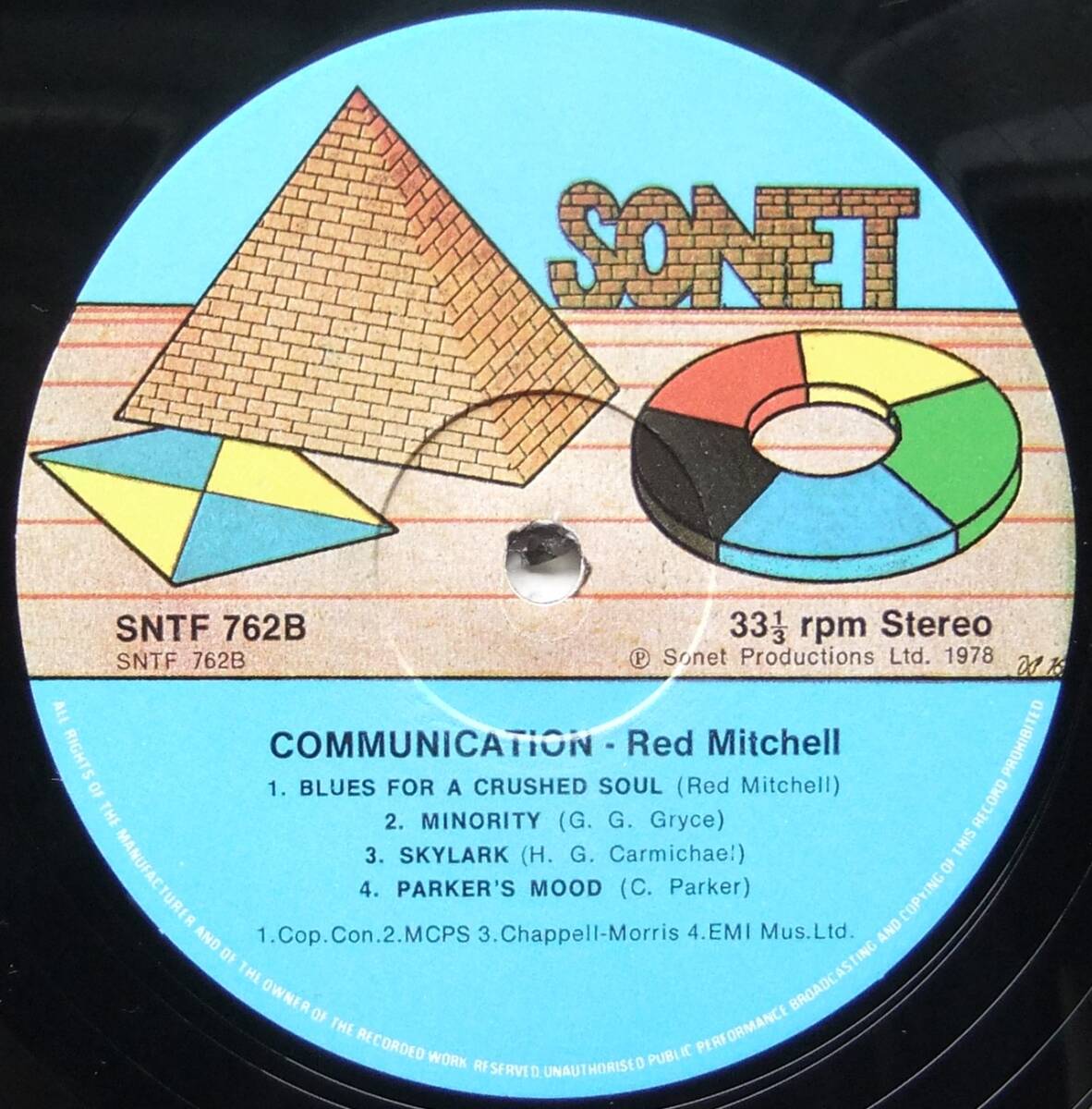 ◆ RED MITCHELL / Blues For A Crushed Soul ◆ Sonet SNTF-762 (England) ◆ W_画像4