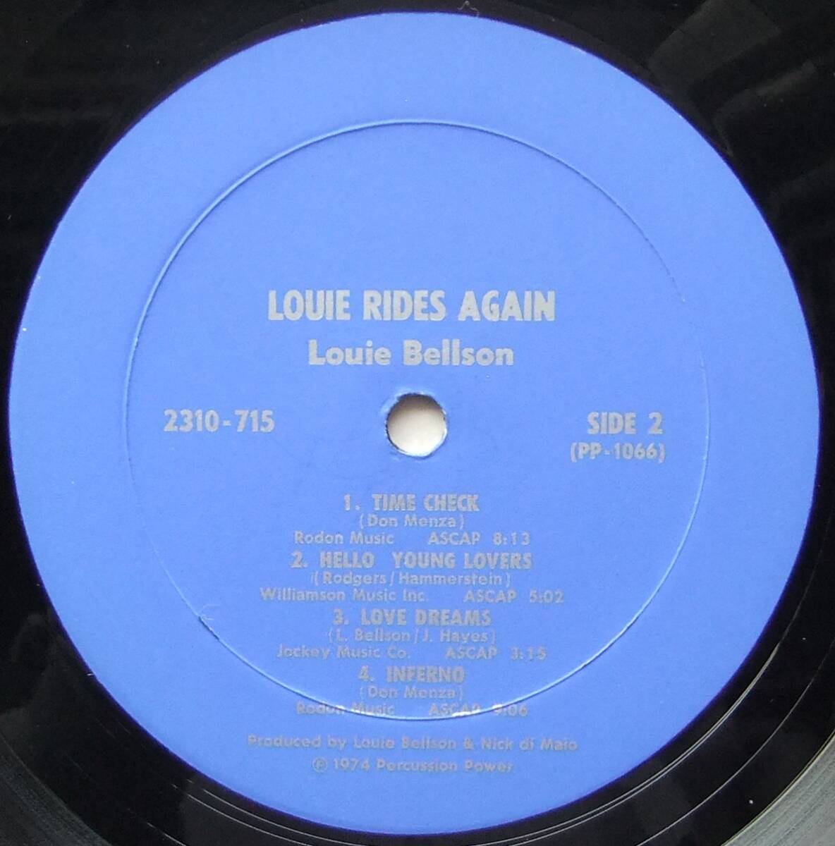 ◆ LOUIS BELLSON / Louis Rides Again! ◆ Percussion Power 2310 715 ◆_画像4