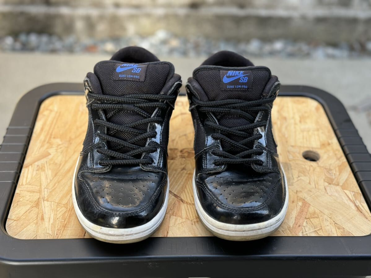 中古 レアサイズ NIKE DUNK LOW PRO SB SPACE JAM 黒 青 2011 304292-021 ダンク ロー プロ 24cm US6 箱無し AJ11 jordan 11 の画像2