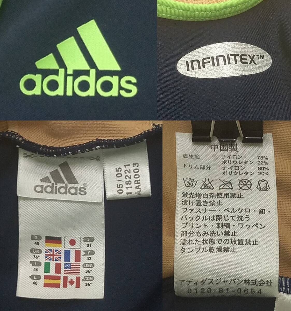 アディダス（adidas）フィットネス水着　大きいサイズ　OT_画像2