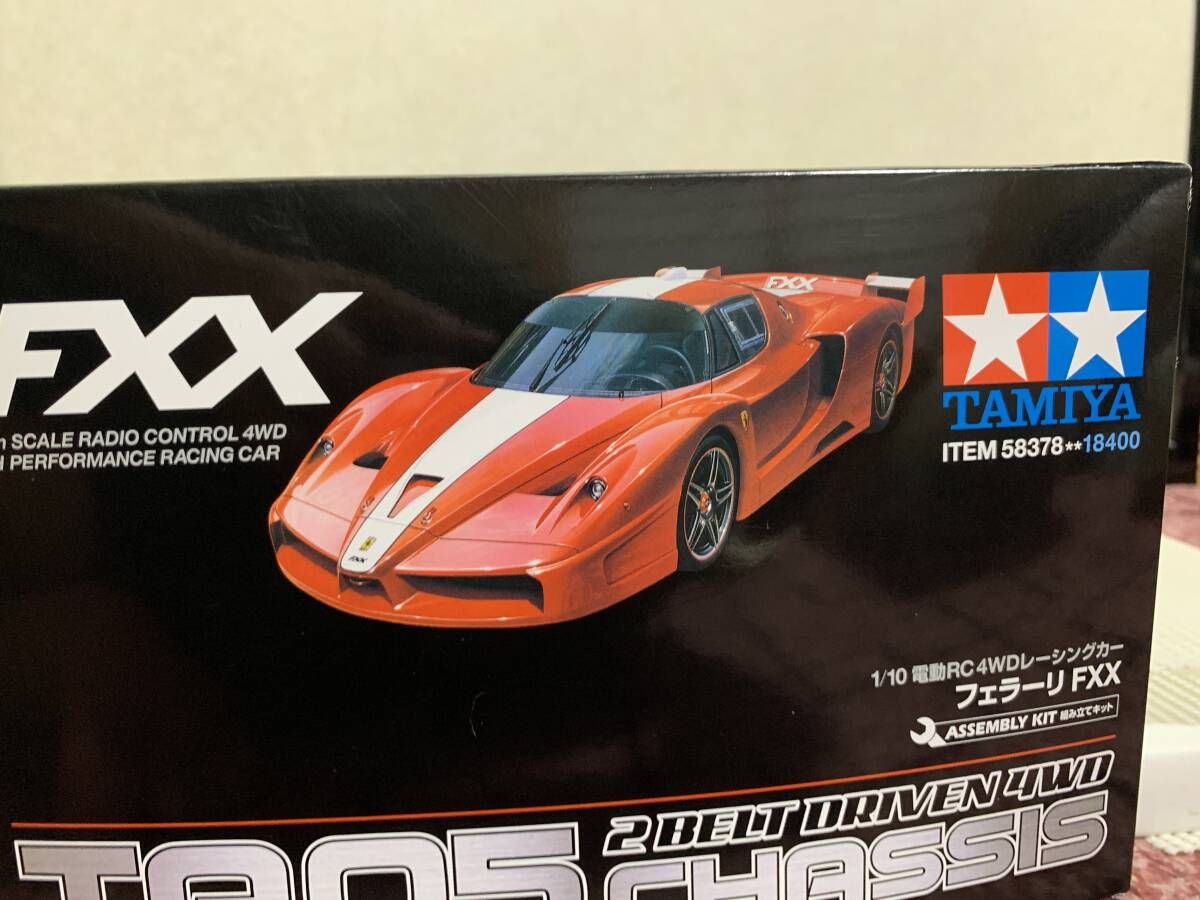 【絶版】タミヤ TAMIYA 1/10 電動RC 4WDレーシングカー フェラーリ FXX TA05 新品未組み立て の画像2