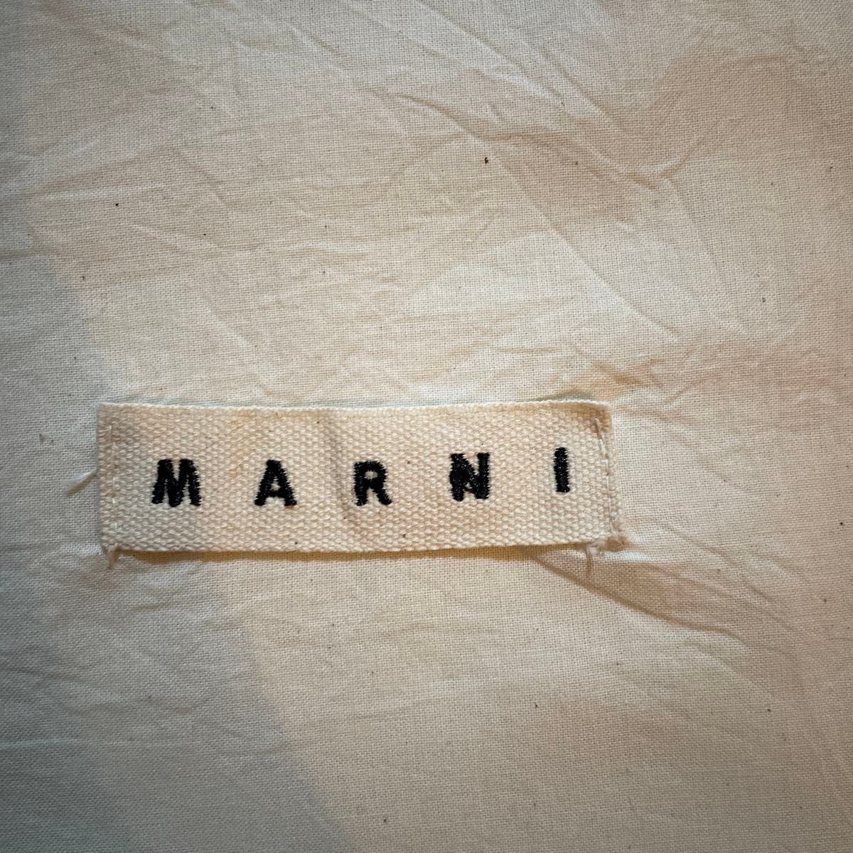 マルニ「MARNI」バッグ保存袋 正規品 付属品 内袋 布袋 巾着袋 布製 ベージュ78×74cm バッグ用 