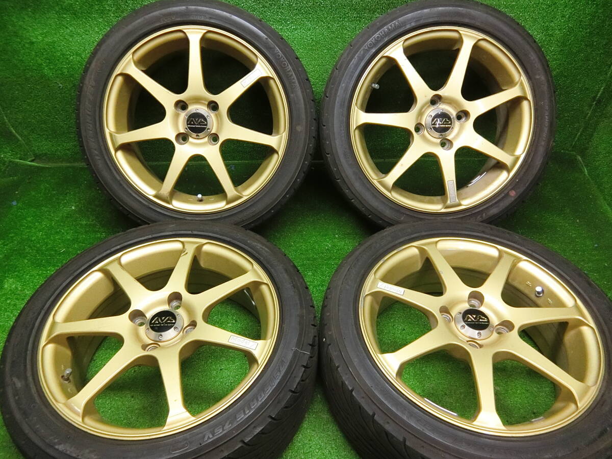 ★ AVS Model7 ★希少サイズ★ 175/50R15 ★ ヨコハマ DNA GP GRAND PRIX ★ 15×5.5J +44 PCD:100★4本set■R212の画像1