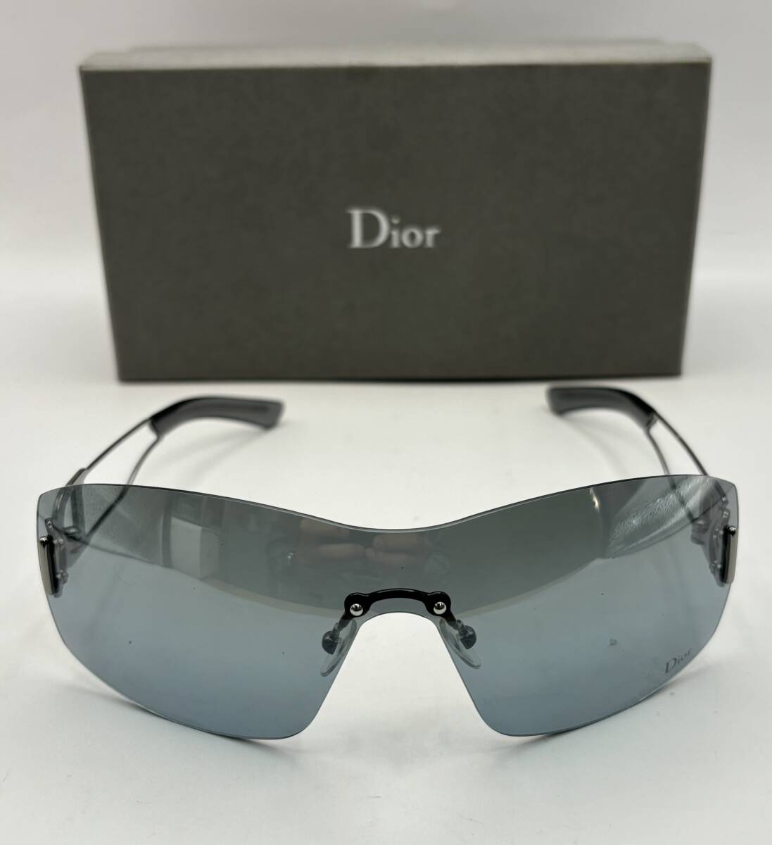 美品■ Christian Dior ディオール DIOR PLAY 6LB115サングラス メガネ 眼鏡 シルバー系★796管理番号の画像2