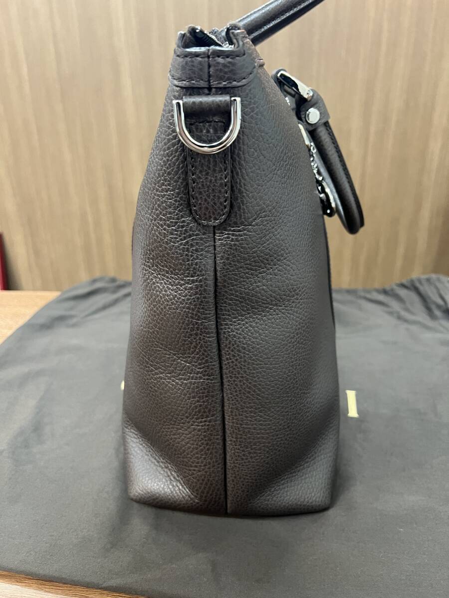  【美品】GUCCI グッチ／339550 502752 レザー ハンドバッグ 2Way ショルダー付 ブラウン系 インターロッキングG◆管No344の画像4