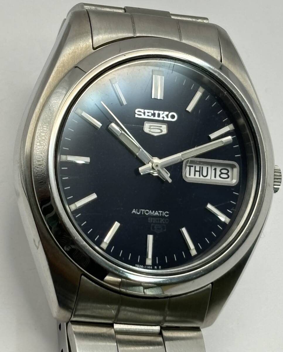 腕時計＜セイコー ファイブ＞SEIKO５ AUTOMATIC 7S26-0060 稼働品★756管理番号の画像4