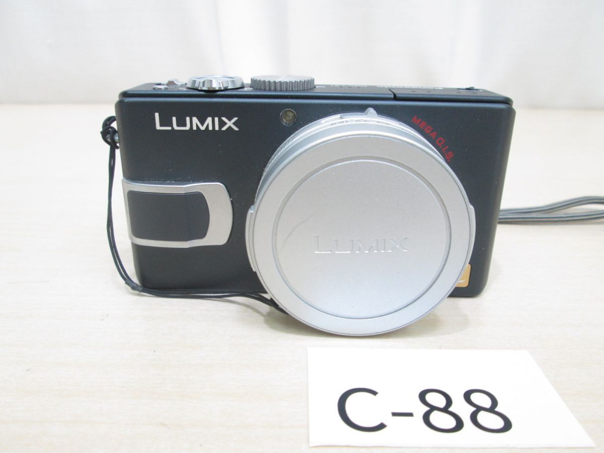 C-88【動作未確認】パナソニックPanasonic■LUMIXルミックス DMC-LX1 ブラック■コンパクトデジタルカメラ/黒/長期保管品_画像1