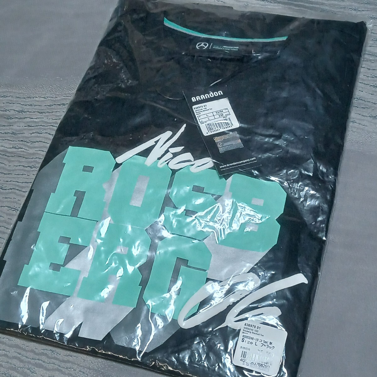  ROSB ERG  Tシャツ ロズベルグ（Nico Erik Rosberg）  EURO SPORTS  Lサイズ の画像1