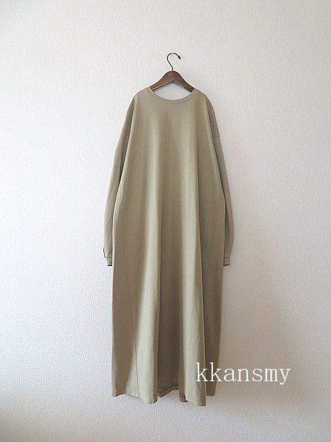 THE RERACSザリラクス*TWILL COTTON INVERTED PLEATED DRESSロングワンピース_画像2