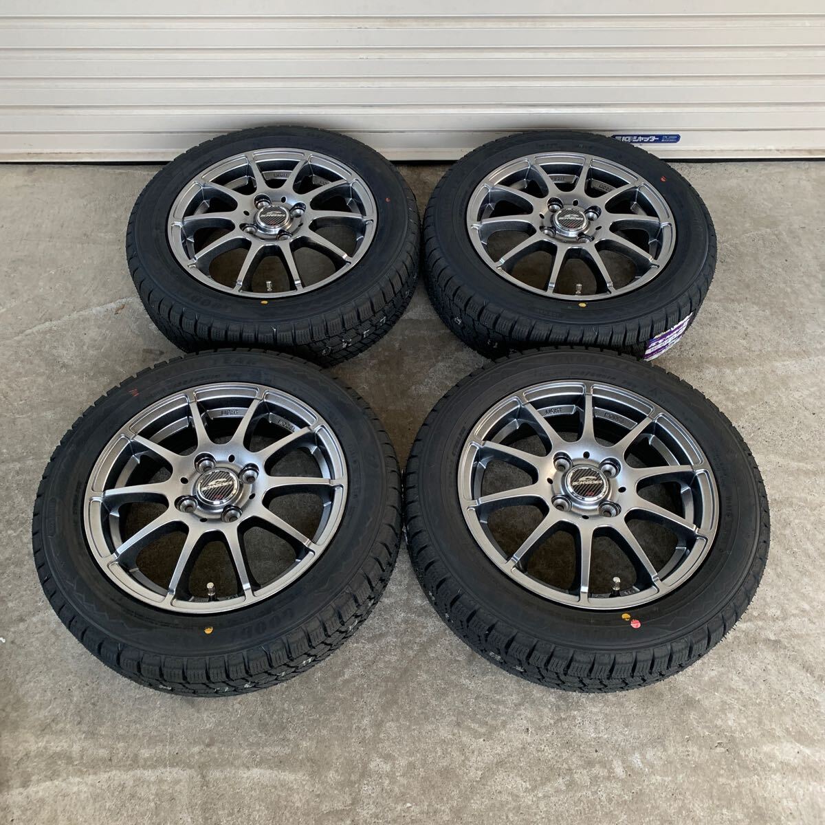 【シュナイダースタッグ】グッドイヤーアイスナビ8◆155/65R14◆NBOXタントムーヴワゴンRラパンアルトトコットスペーシア　スタッドレス◆_画像1