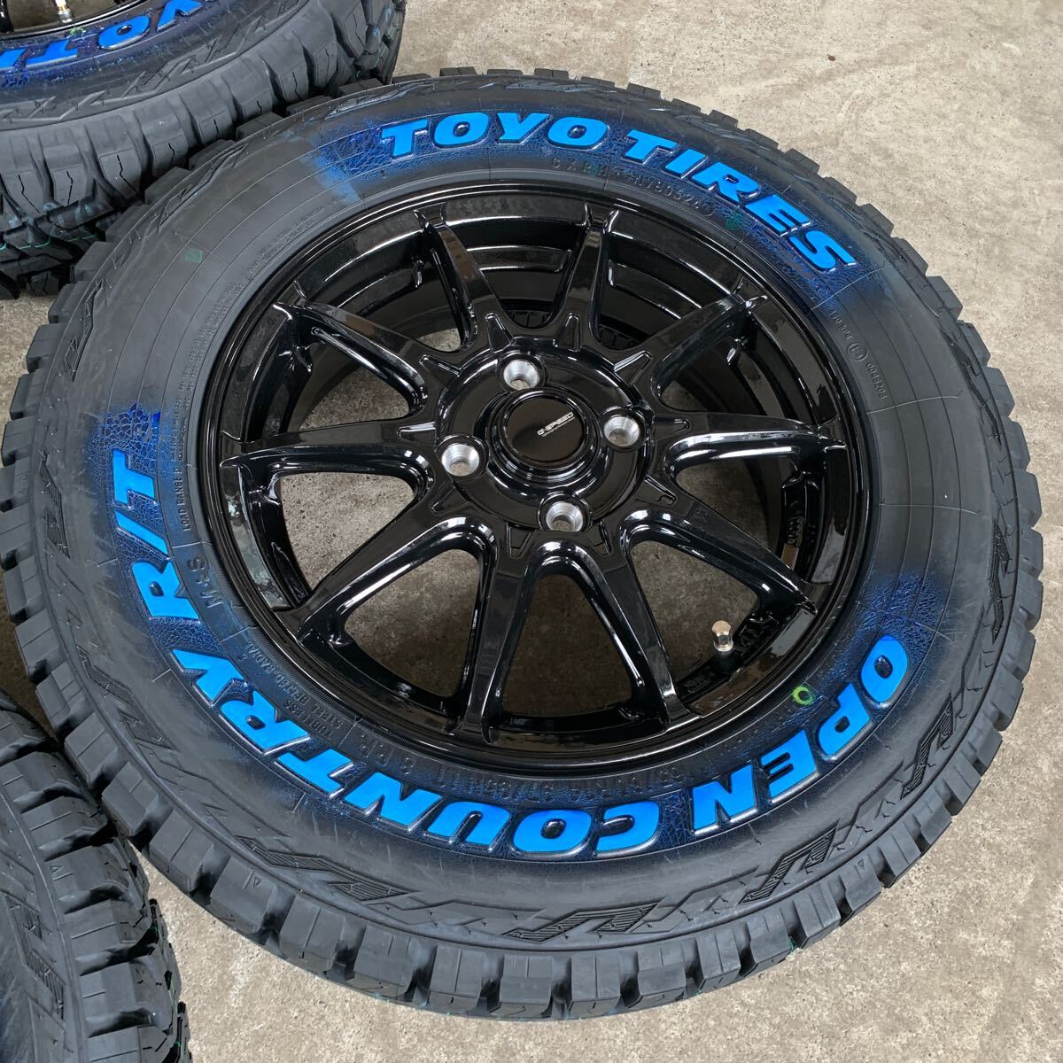 【GSPEED G-05】TOYOオープンカントリーRT 165/80R14ホワイトレターチューナーサイズ　リフトアップ軽トラ 軽バン エブリィハイゼット_画像3