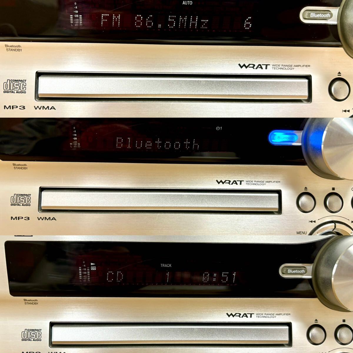 ★ ONKYO オンキョー NFR-9 CD/SD/USB RECEIVER 2014年製 本体、AM室内アンテナ、FM室内アンテナ、取扱説明書の画像8