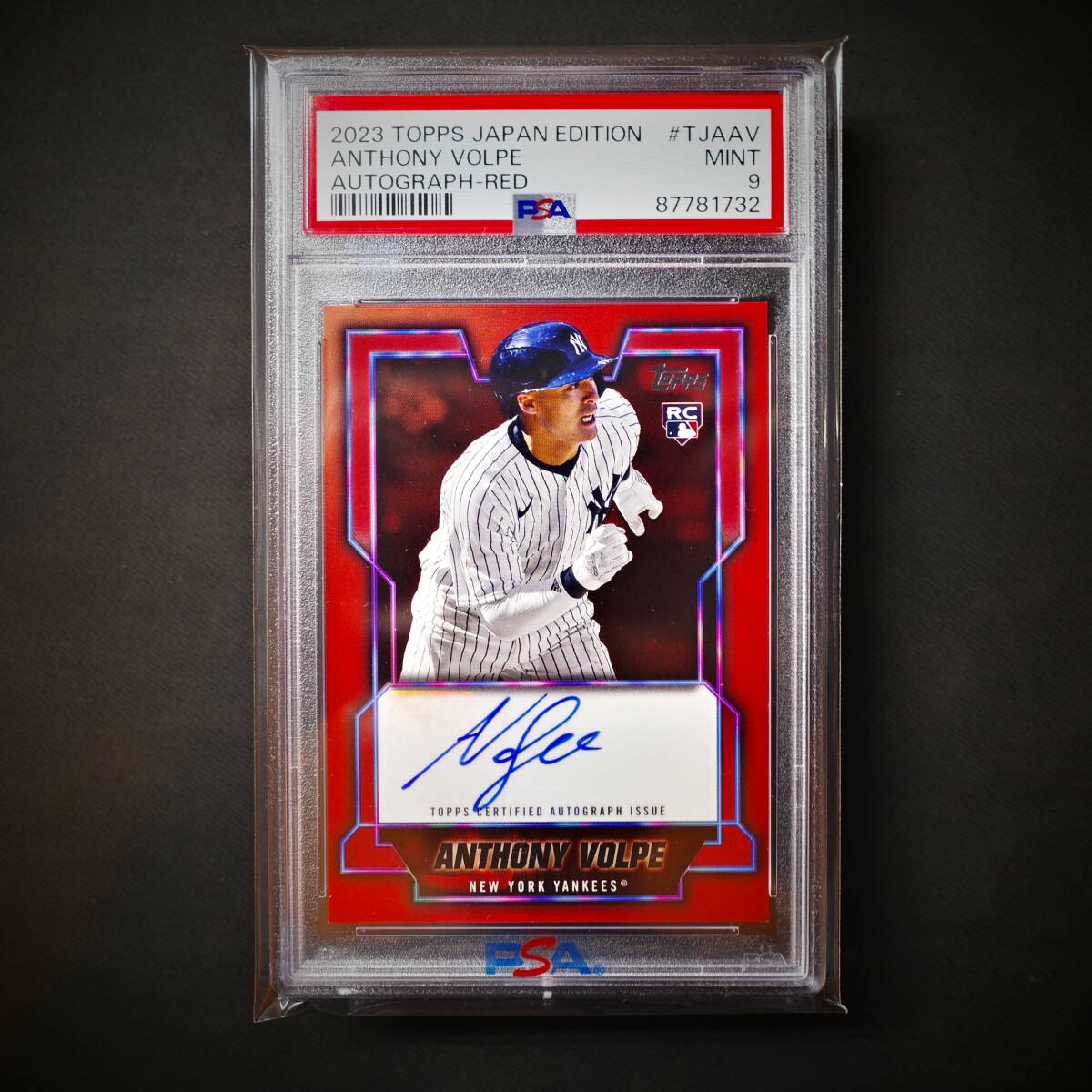 5枚限定 PSA9★RC 2023 Topps Japan Edition Anthony Volpe 3/5 Autographs 直筆サイン Yankees◆ヤンキース／ボルピー／ルーキーの画像1