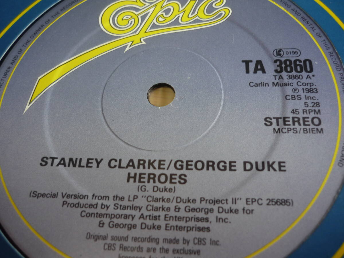12インチ  STANLEY CLARKE/GEORGE DUKE / HEROESの画像2