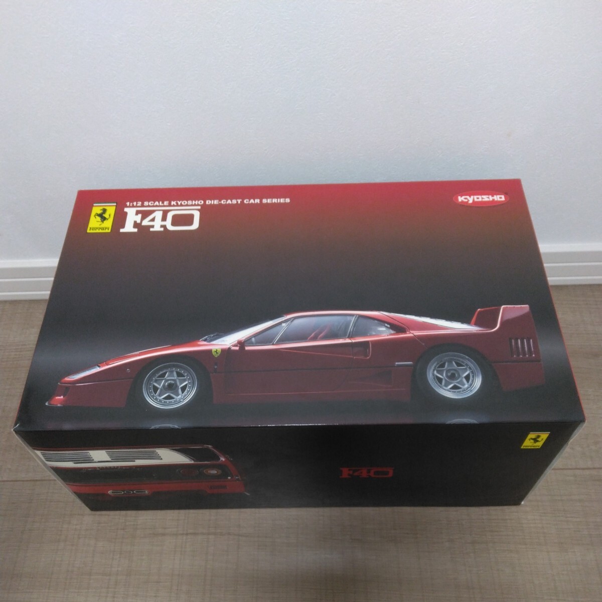 1/12 京商 フェラーリ F40 レッド Ferrari F40 KYOSHO ダイキャストモデル ミニカーの画像1