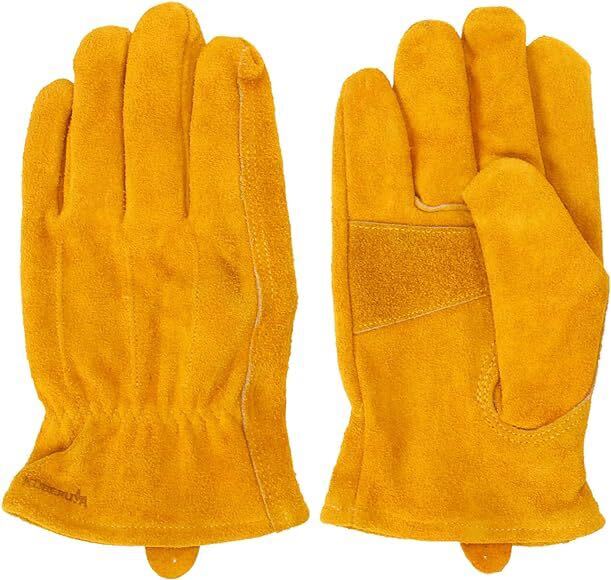 [KUBERUYA] じぶんサイズのキャンプグローブ 革手袋 耐熱グローブ サイズXXS 子供 女性 ファミリー 焚き火 バーベキュー 作業用手袋(H43)の画像1