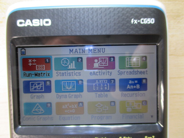 ☆CASIO カシオ カラー グラフ 関数電卓(FX-CG50)①!!の画像6