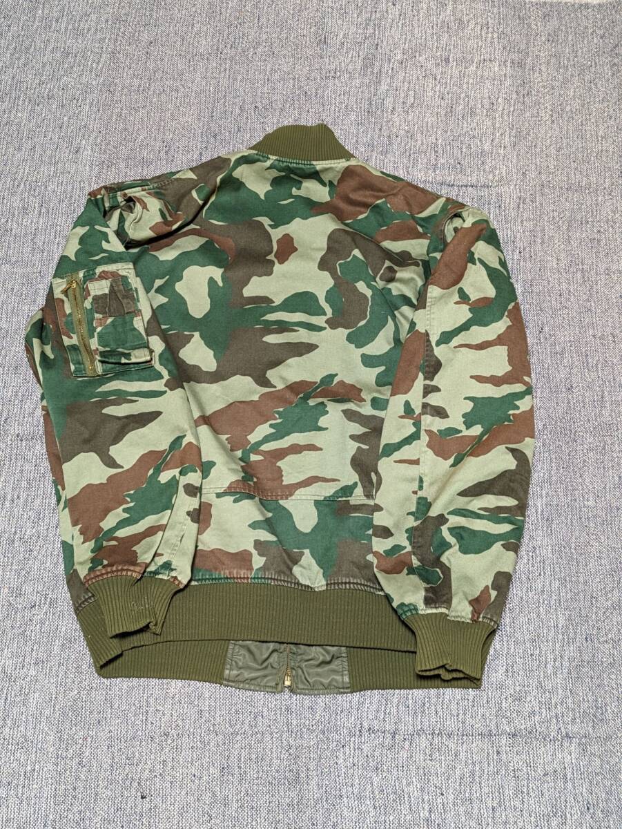 陸自自衛隊　熊笹迷彩　リバーシブルジャンバー　MA１　JSDF　Old Uniform Jacket_画像2