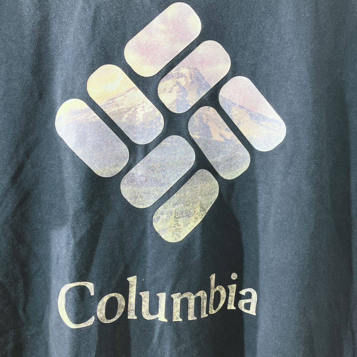 Columbia コロンビア　Tシャツ 半袖 ネイビー　メンズ　XL アウトドア　アメカジ　ストリート　古着_画像2